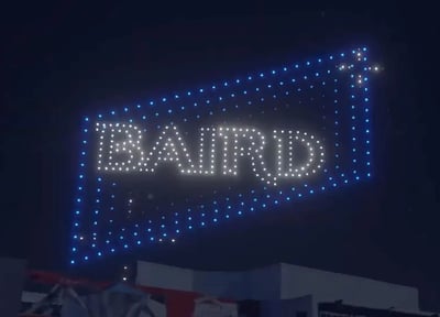 An image of the Baird Financial Services logo created via rendering.