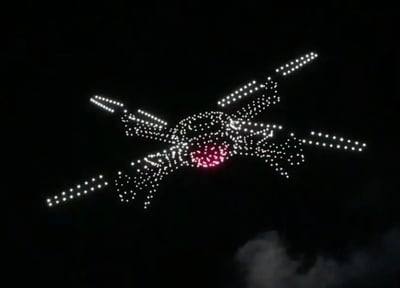 An image from the 2025 BCI Grand Opening show featuring a drone.