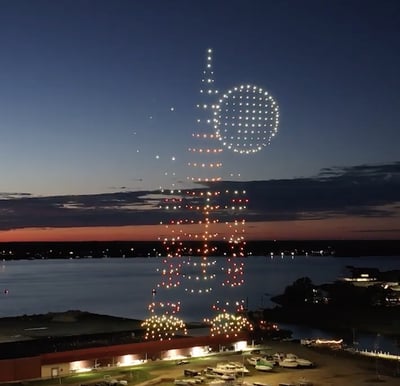 An image from the Celebration of Service featuring the Artemis rocket.
