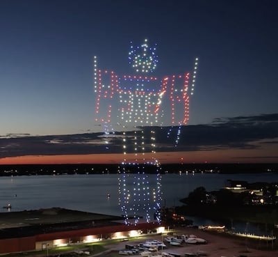 An image from the Celebration of Service featuring Optimus Prime.