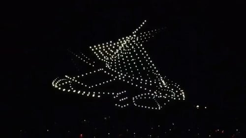 An image from the Milwaukee Lakefront show featuring the actual appearance of the rendering during the show.