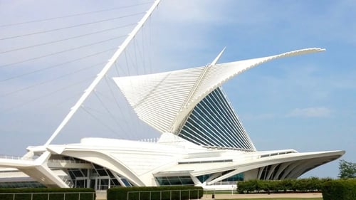 An image from the Milwaukee Lakefront show featuring a building.