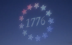 An image from an NLDS drone show featuring "1776" that appeared in the NLDS New Berlin 4th of July show. An image from an NLDS drone show featuring "1776" that appeared in the NLDS New Berlin 4th of July show.