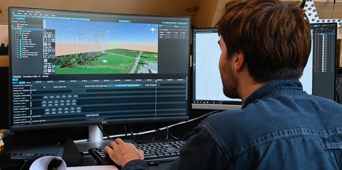 An image of an NLDS designer working on creating a client's vision.
