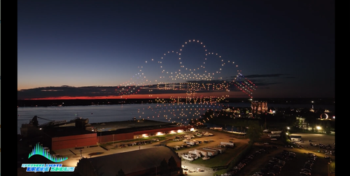 An image from the Celebration of Service show featuring the logo of the event.