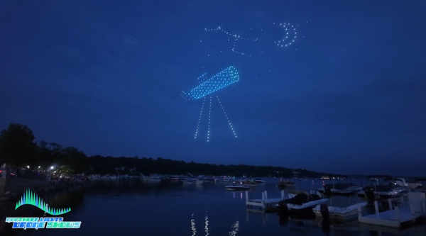 An image from the NLDS Lake Geneva show featuring a telescope being used for star gazing. An image from the NLDS Lake Geneva show featuring a telescope being used for star gazing.