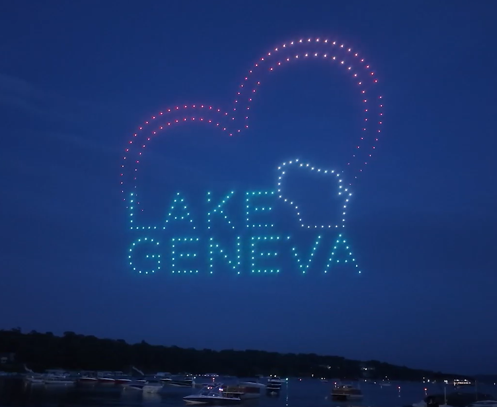An image of the Lake Geneva logo that appeared for a 4th of July NLDS show. An image of the Lake Geneva logo that appeared for a 4th of July NLDS show.