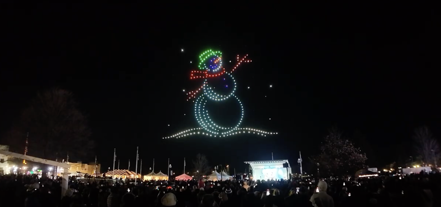 An image from the Kenosha Lightin' Up show featuring the actual image shown during the show.