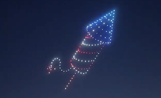 An image from the New Berlin NLDS show featuring a firework. An image from the New Berlin NLDS show featuring a firework.