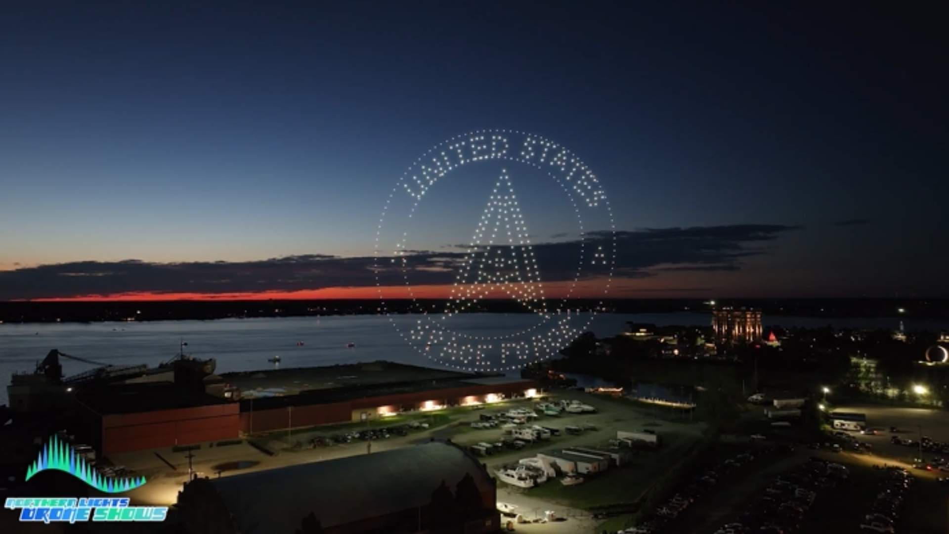 An image from the Celebration of Service NLDS show featuring the Space Force insignia. An image from the Celebration of Service NLDS show featuring the Space Force insignia.