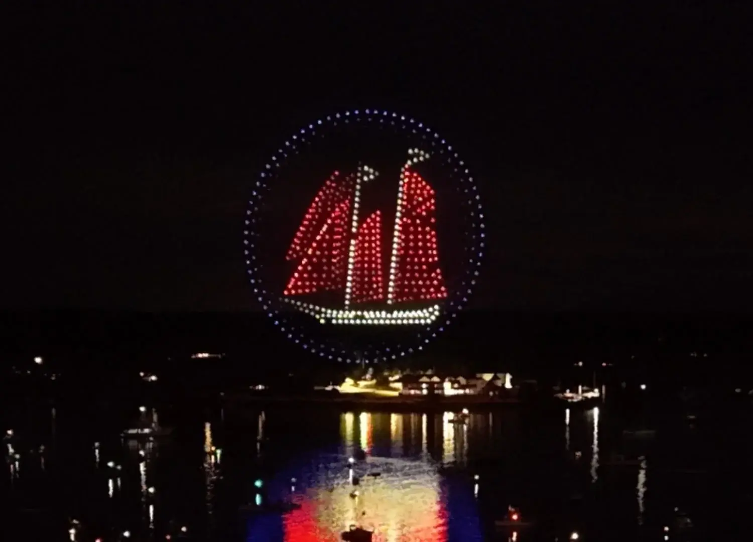 An image of an a sail barge that flew over the crowd at the NLDS Windjammer Days show. An image of an a sail barge that flew over the crowd at the NLDS Windjammer Days show.